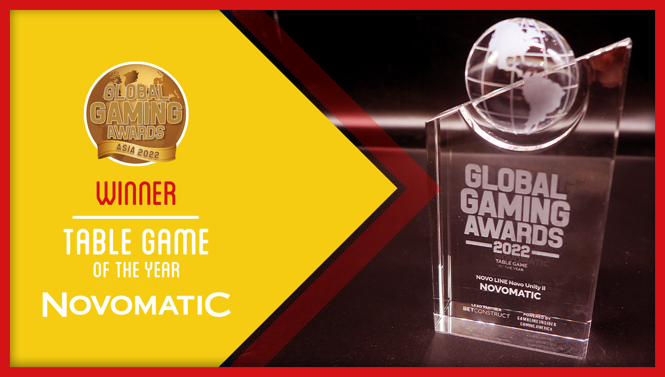 Global Gaming Awards 2022 Asia: NOVOMATIC wins category “Table Game of the  Year”