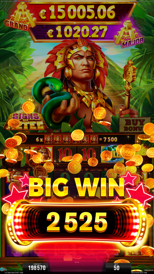 Signs of Aztec big win